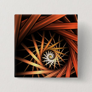 Torrent Fractal 15 Cm Square Badge