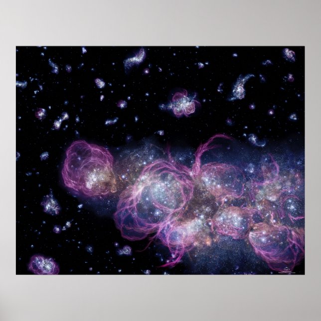 Torrential Firestorm of Star Birth Poster (Front)