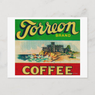 Torreon Coffee Label Postcard