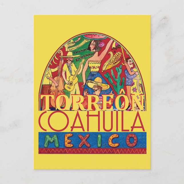 TORREON Mexico Postcard (Front)
