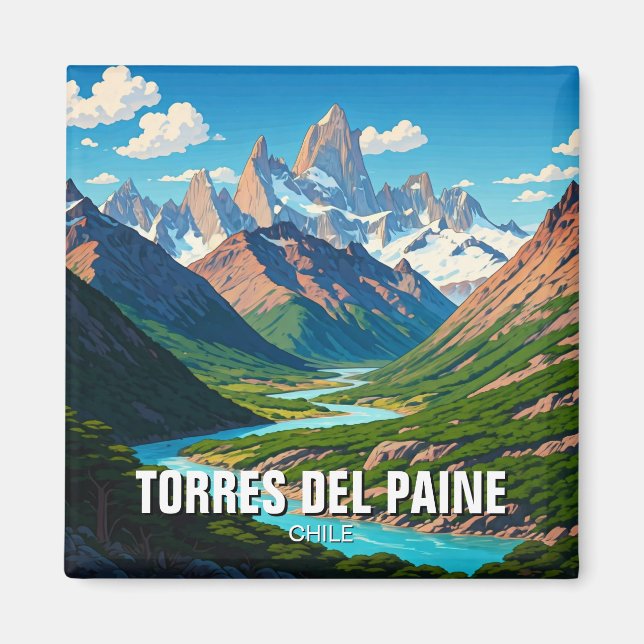 Torres Del Paine Chile Magnet (Front)
