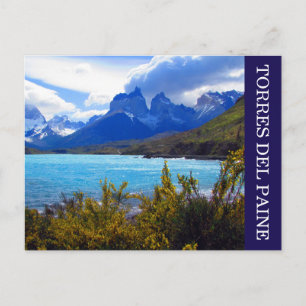 torres del paine cuernos postcard