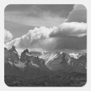 Torres Del Paine National Park,  Cuernos and Square Sticker