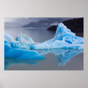 Torres del Paine National Park, Glacial ice Poster