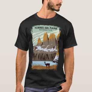 Torres Del Paine Natonal Park Vintage Minimal Chil T-Shirt