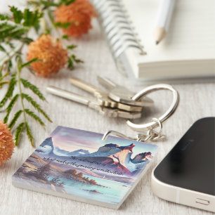 Torres del Paine Park, Chile & Quote	 Key Ring