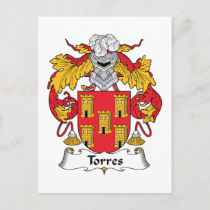 Torres Family Crest Postcard