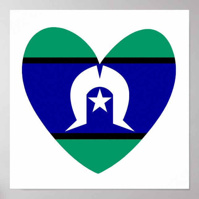 Torres Strait Islanders heart Poster (Front)