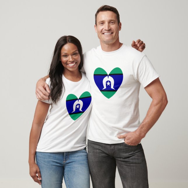 Torres Strait Islanders heart T-Shirt (Unisex)