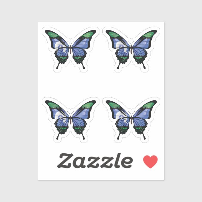 Torres Strait Islands Swallowtail Butterfly Flag (Sheet)