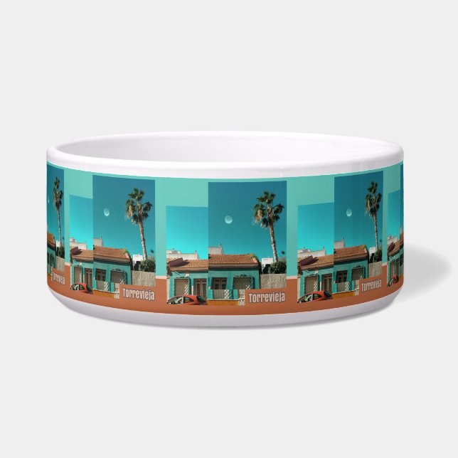 Torrevieja in Orange and Turqoise (Front)