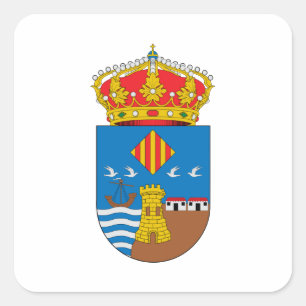 Torrevieja (Spain) Coat of Arms Square Sticker