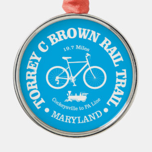 Torrey C Brown Rail Trail (cycling) Metal Ornament