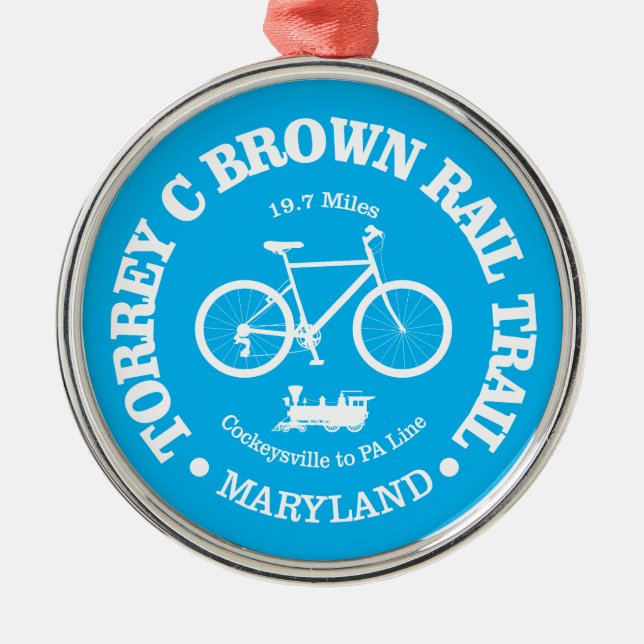 Torrey C Brown Rail Trail (cycling) Metal Ornament (Front)