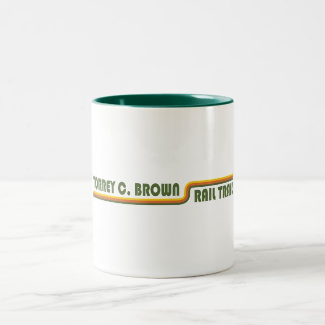 Torrey C. Brown Rail Trail Maryland Two-Tone Coffee Mug (Center)