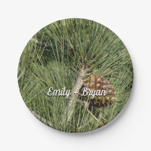 Torrey Pine Closeup California Botanical Paper Plate