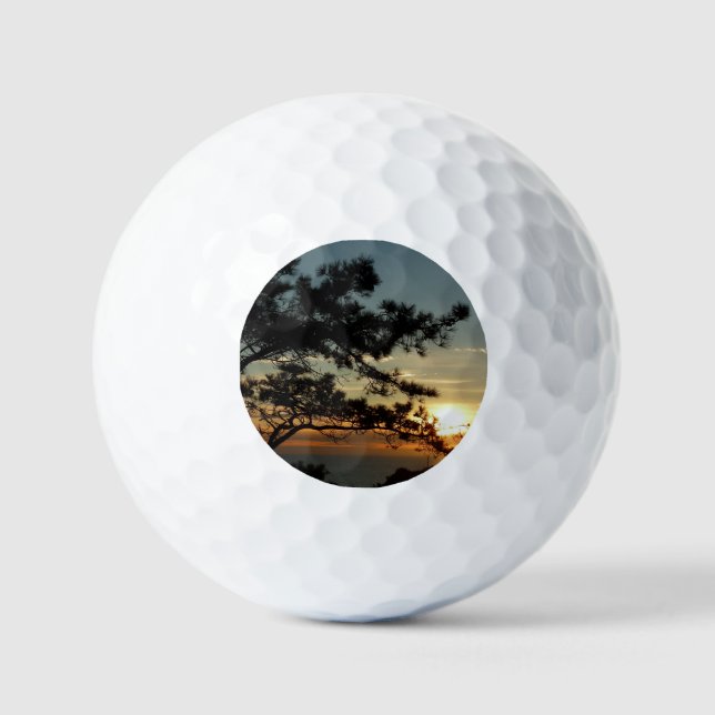 Torrey Pine Sunset I California Landscape Golf Balls (Front)