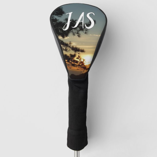 Torrey Pine Sunset I California Landscape Golf Head Cover (Front)