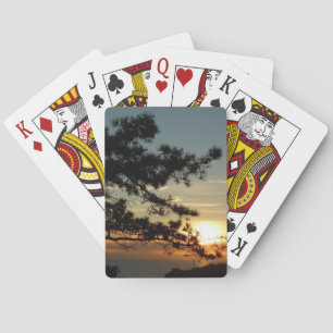 Torrey Pine Sunset I California Landscape Playing Cards