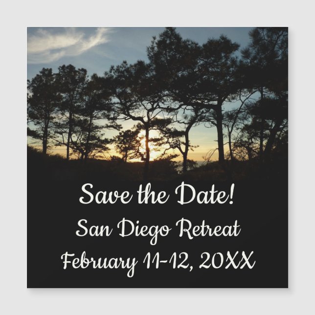 Torrey Pine Sunset II California Landscape (Front)