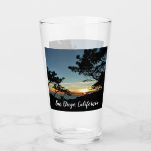Torrey Pine Sunset III California Landscape Glass