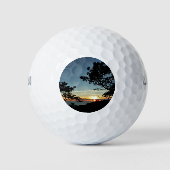 Torrey Pine Sunset III California Landscape Golf Balls (Front)