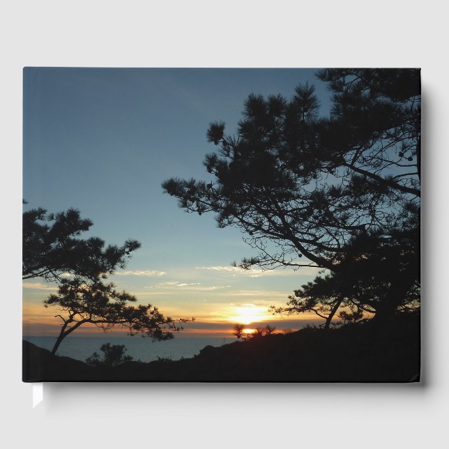 Torrey Pine Sunset III California Landscape Guest Book (Front)