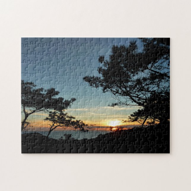 Torrey Pine Sunset III California Landscape Jigsaw Puzzle (Horizontal)