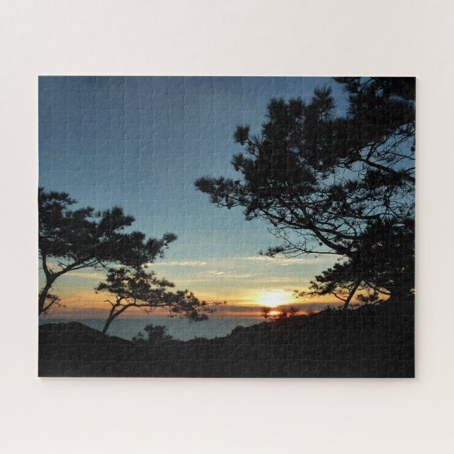 Torrey Pine Sunset III California Landscape Jigsaw Puzzle (Horizontal)