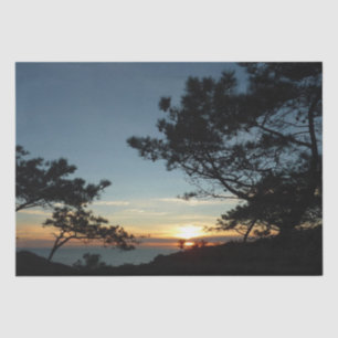 Torrey Pine Sunset III California Landscape Tissue Paper