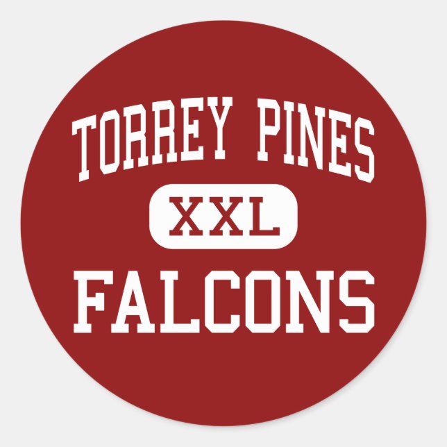 Torrey Pines - Falcons - High - Encinitas Classic Round Sticker (Front)