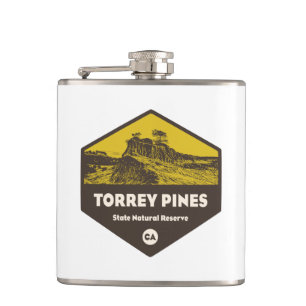 Torrey Pines State Reserve California Hip Flask