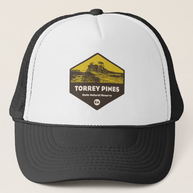 Torrey Pines State Reserve California Trucker Hat (Front)
