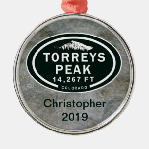 Torreys Peak 14,267 FT CO 14er Mountain Ornament