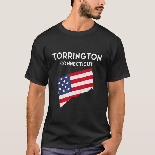 Torrington Connecticut USA State America Travel Co T-Shirt (Front)