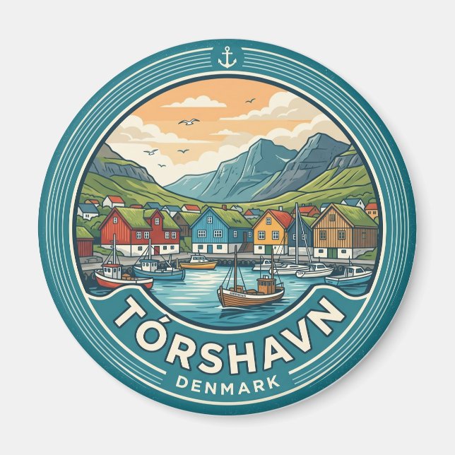 Tórshavn Denmark Magnet (Front)