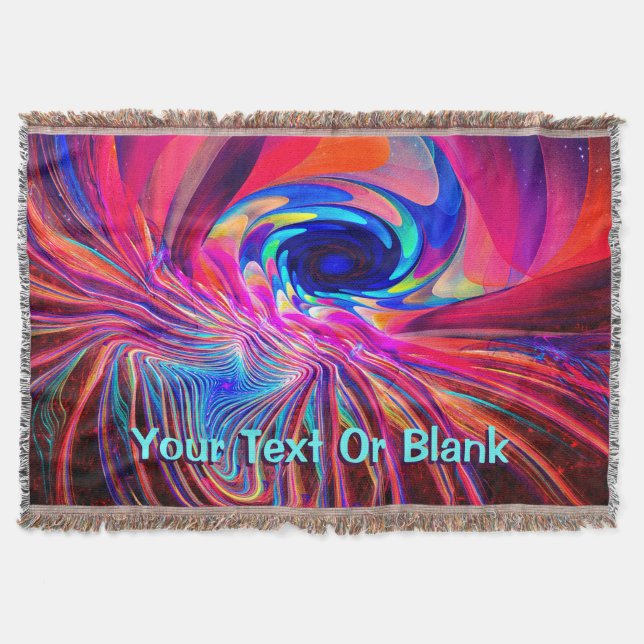 Torsion Wave Throw Blanket (Front)