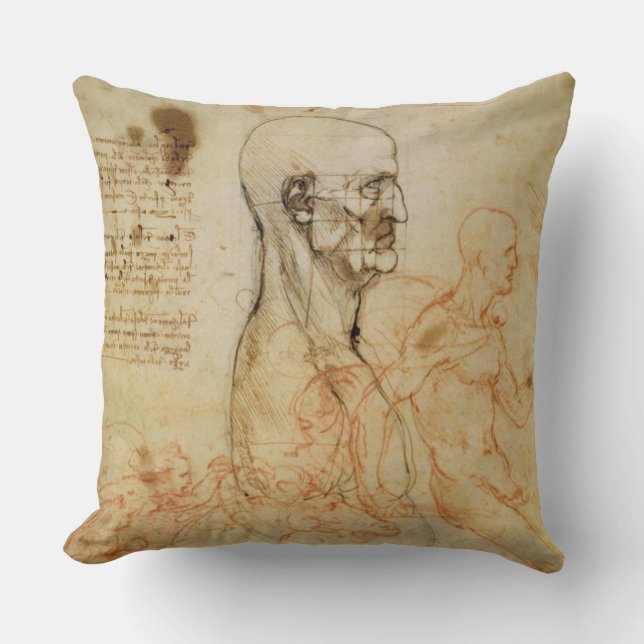 Torso of a Man in Profile, the Head Squared for Pr Cushion (Front)