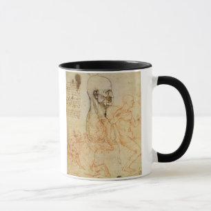 Torso of a Man in Profile, the Head Squared for Pr Mug