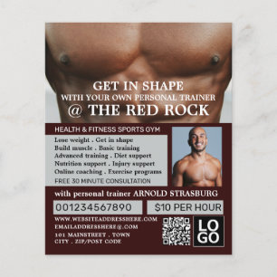 Torso, Personal trainer, Gym Advertising Flyer