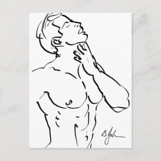 Torso Sketch Postcard