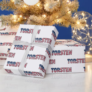 Torsten Vorname Name USA US Geschenkpapier Papier Wrapping Paper