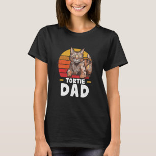 Tortie Dad Awesome Tortoiseshell Cat For A Tortie T-Shirt