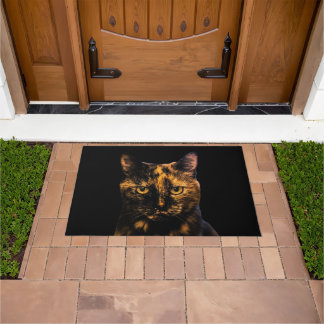 Tortie Love Design #2 Beautiful Tortie Cat Doorma Doormat