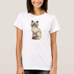 Tortie Point Birman / Ragdoll Cat T-Shirt