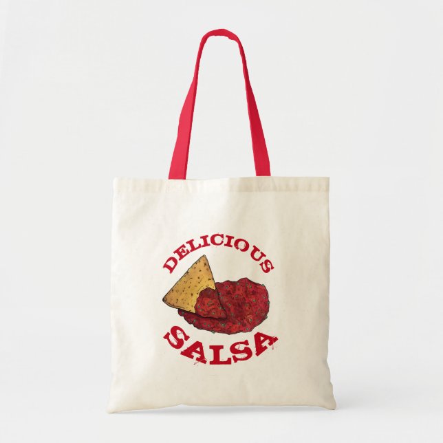 Tortilla Chips and Dip Tomato Salsa Mexican Food Tote Bag (Front)