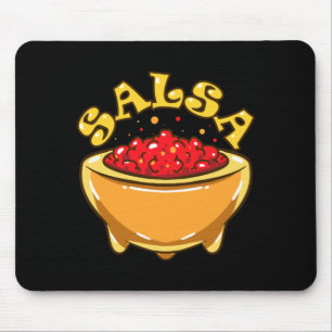 Tortilla Chips And Salsa Funny Matching Halloween Mouse Pad