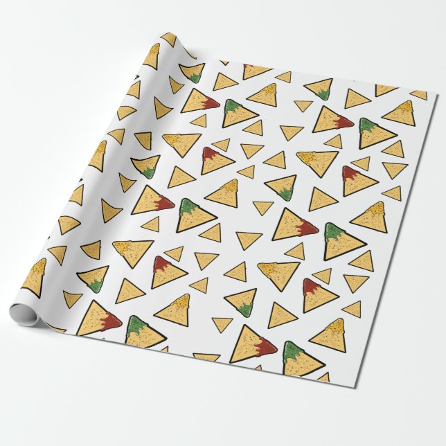 Tortilla Chips Wrapping Paper (Unrolled)