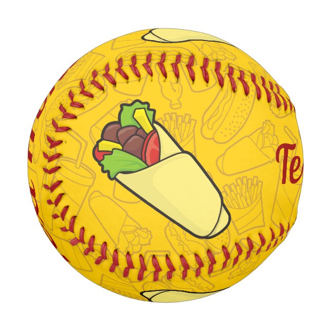 Tortilla Sandwich Wrap Baseball (Back Right)