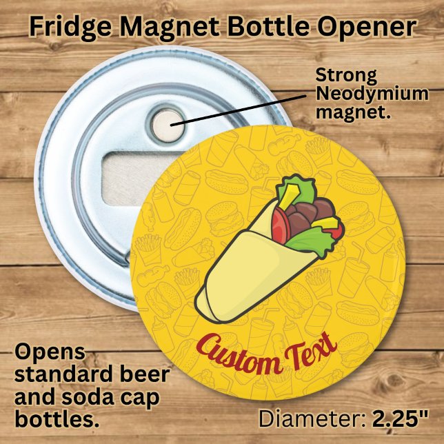 Tortilla Sandwich Wrap Bottle Opener (Creator Uploaded)